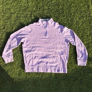 Polo Ralph Lauren Womens Size Large Quarter Zip Pullover Sweater Lavender Purple